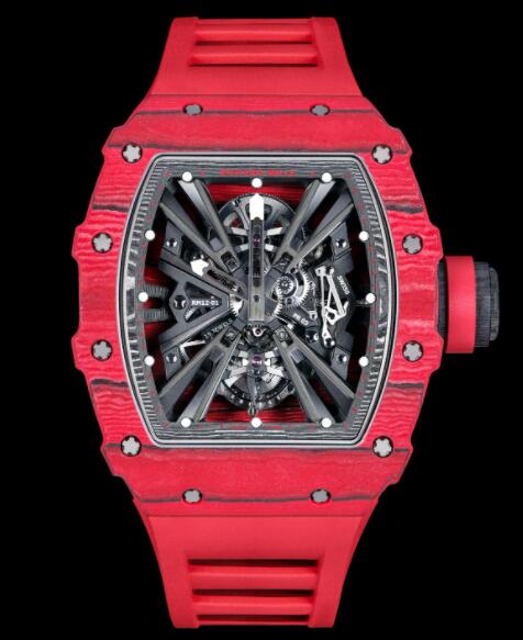 Replica Richard Mille RM 12-01 Manual Winding Tourbillon Watch Red